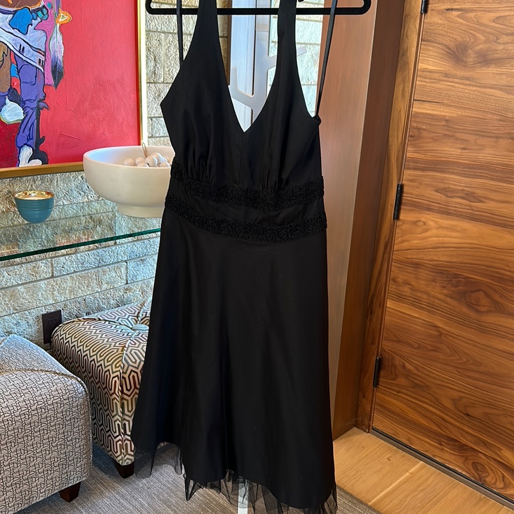 Vintage Harold’s black halter dresd
